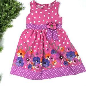 Sugah & Honey Dress Toddler/Little Girls Summer Sleeveless Floral Print Dress 3T